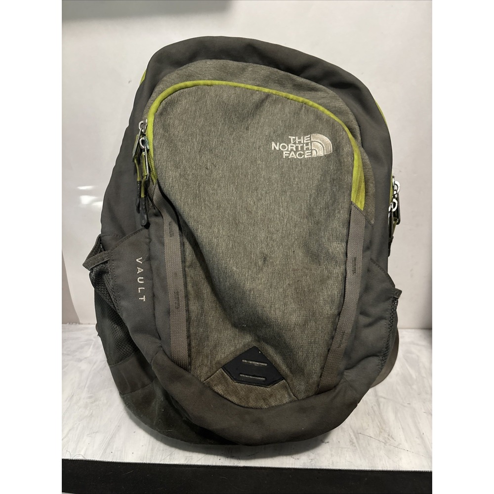 The North Face Womens Vault Backpack Gray Green Stains 197642131527